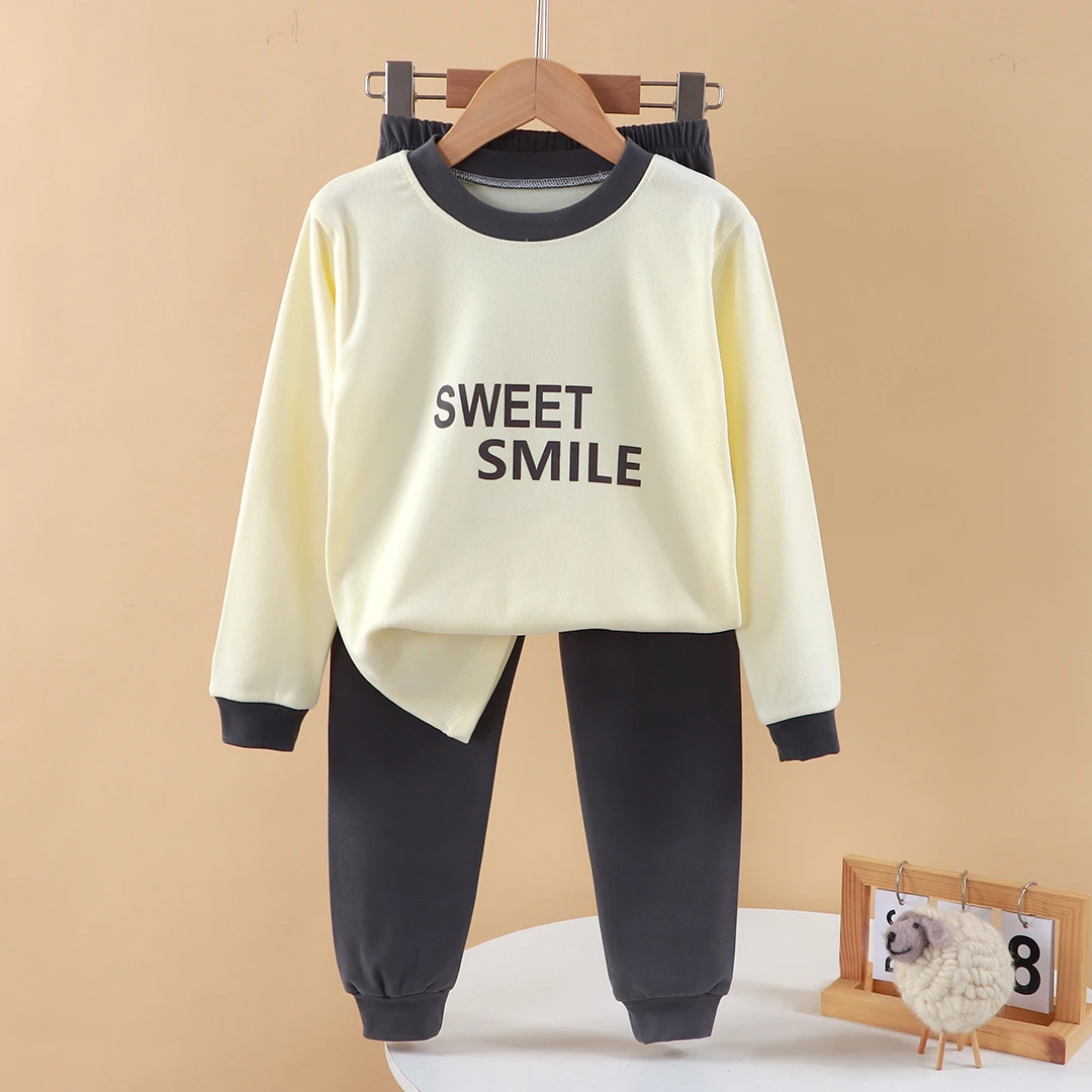 【粉丝专属】儿童德绒内衣套装秋衣秋裤男女童秋冬家居服保暖秋冬