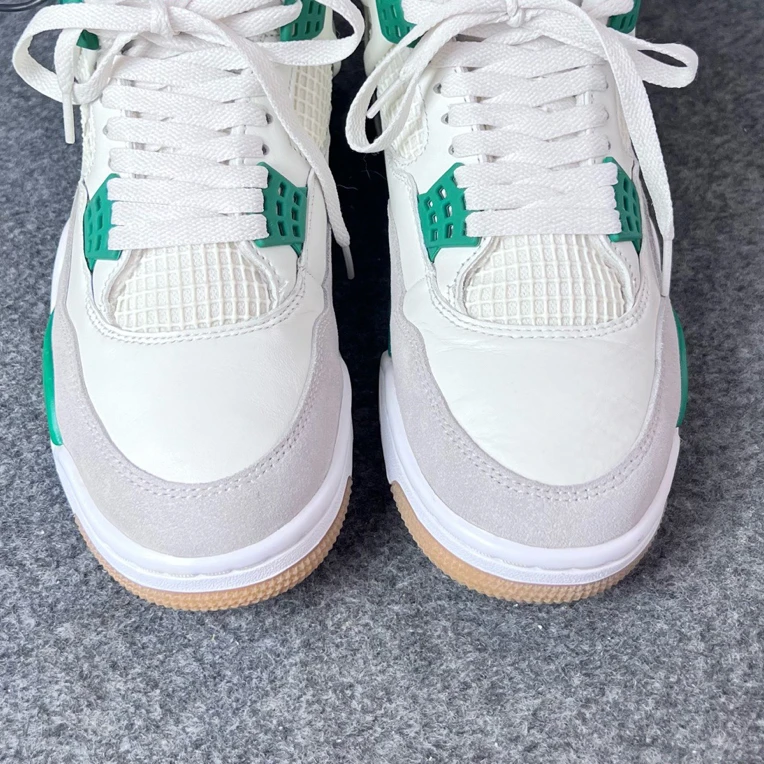 95新 LANVIN 4白绿41码原盒运动鞋