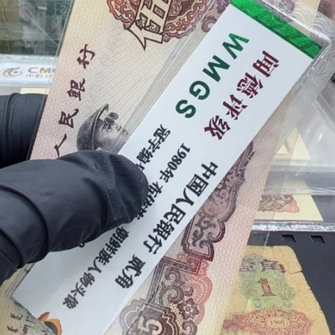 塑料第三套人民币炼钢五元豹子号