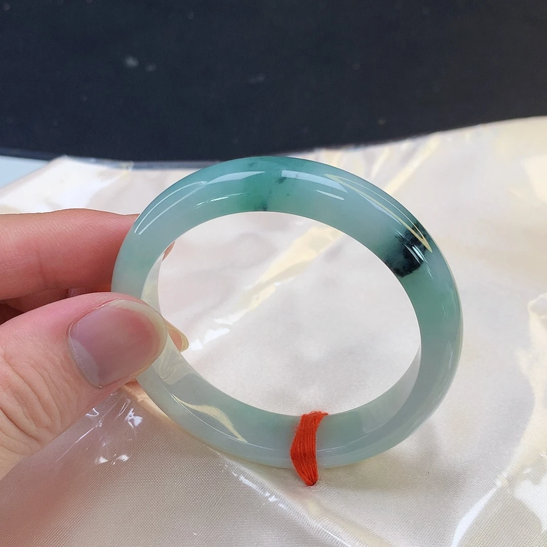 翡翠手镯未镶嵌028缅甸天然翡翠A货