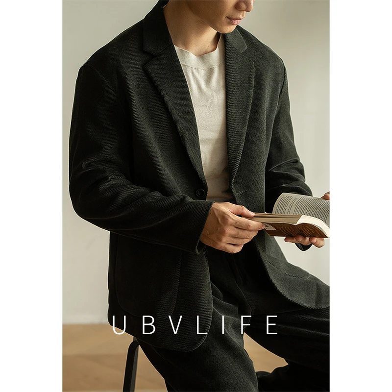 【先锋系列】肌理感西服外套男士2025秋季宽松休闲阔版西装上衣单西