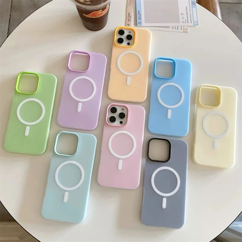 高级磨砂磁吸壳适用苹果16/15手机壳iPhone13肤感14promax