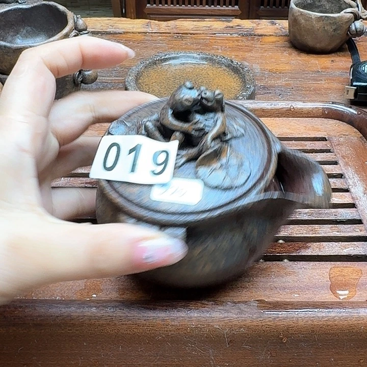 纯手工制作粗陶茶具