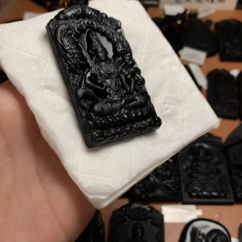 西*天然缅甸a货钢琴黑挂件