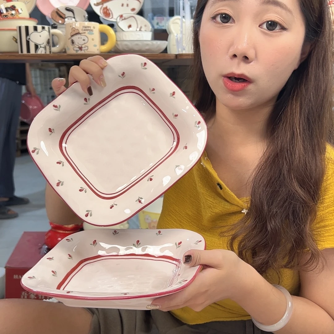 潮州微瑕陶瓷餐具8寸