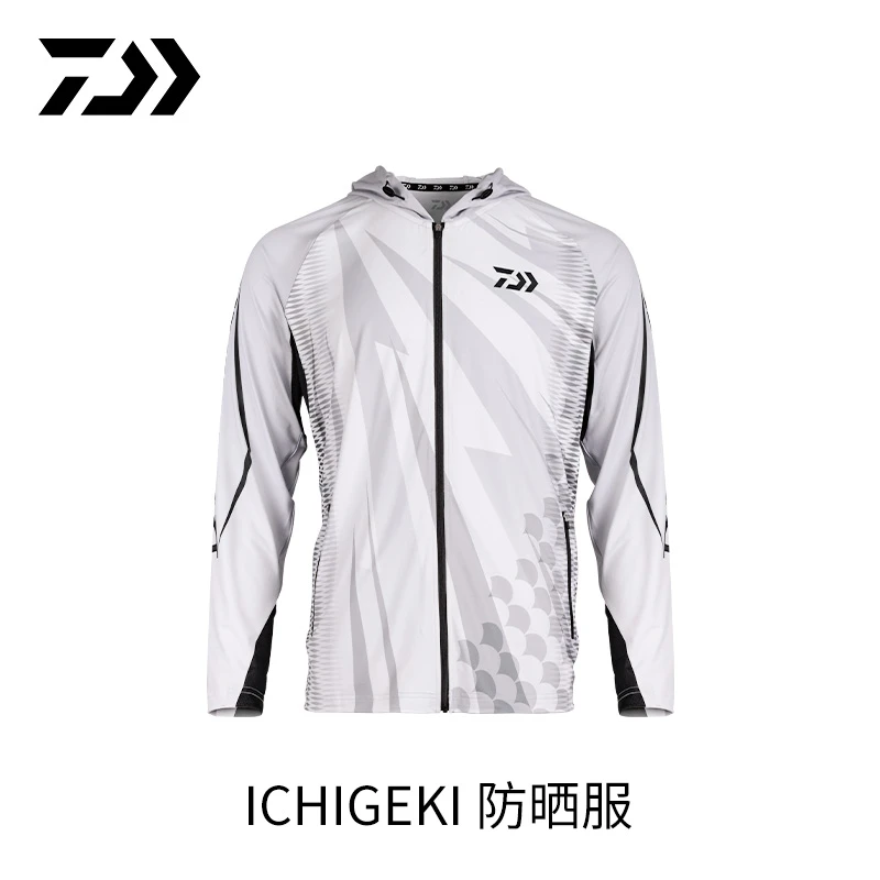 DAIWA/达亿瓦24春夏一击防晒服 凉感连帽/立领钓鱼服遮阳钓鱼用具