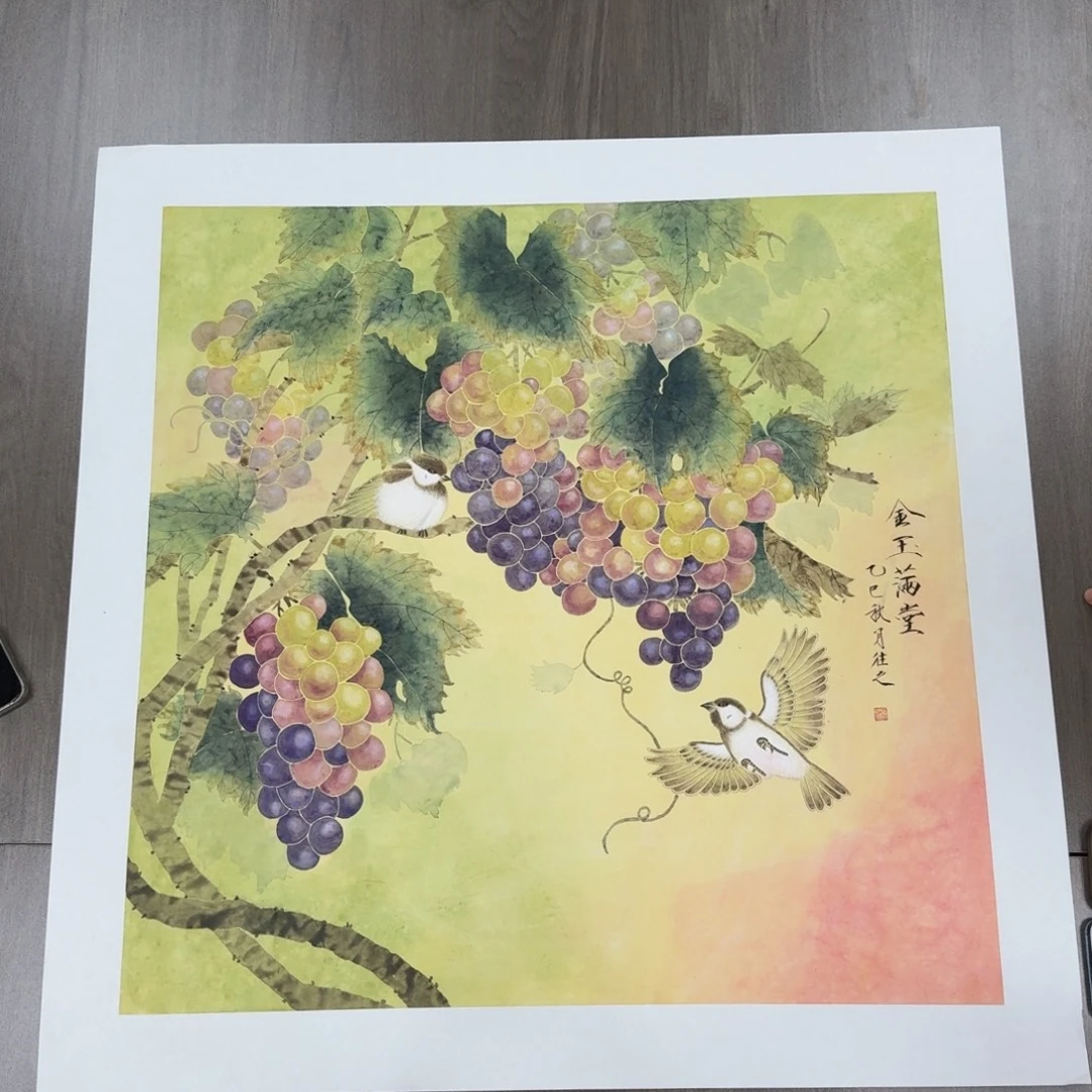 国画国画作品山水花鸟