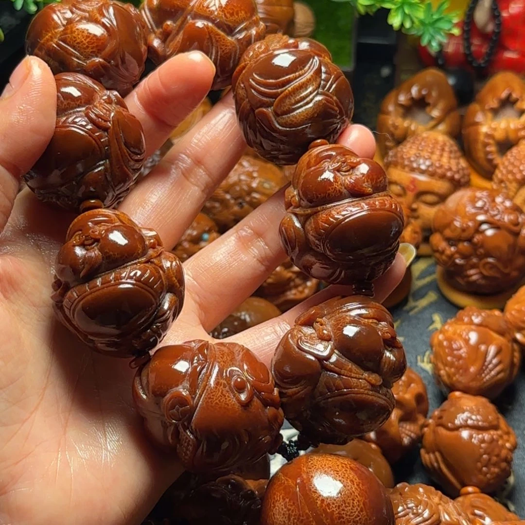 橄榄核手串/手链城**人八宝财神