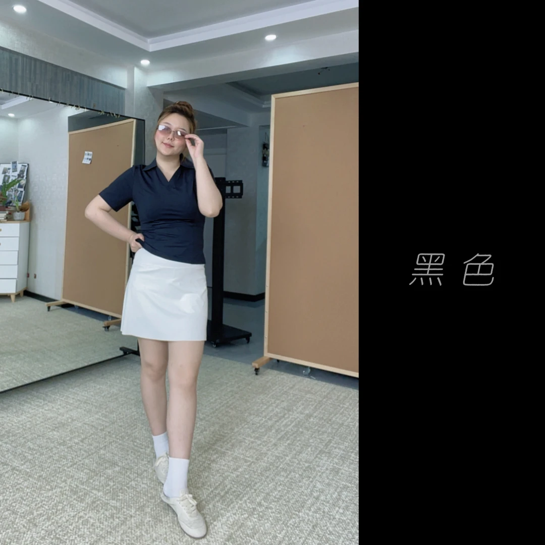 【清仓福利】冰冰定制大码半袖胖人必备无缝压胶POLO衫显瘦运动上衣