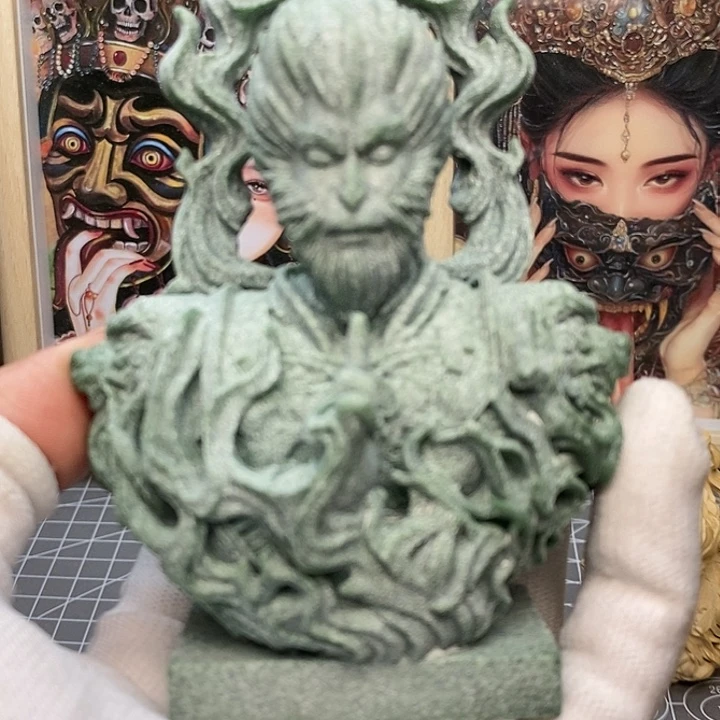 木青纱石黑悟空摆件