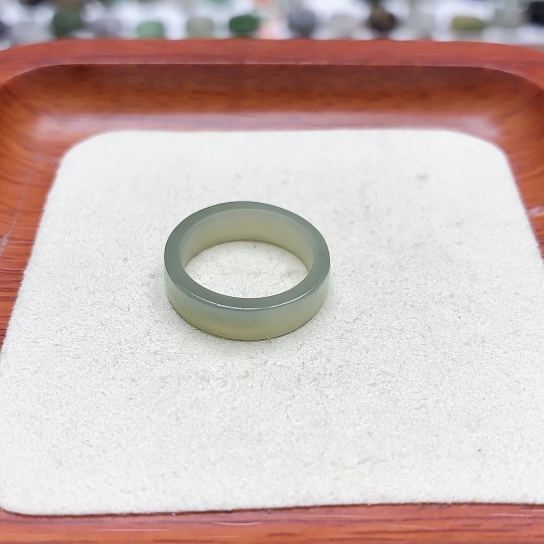 f***和田玉未镶嵌戒圈12号