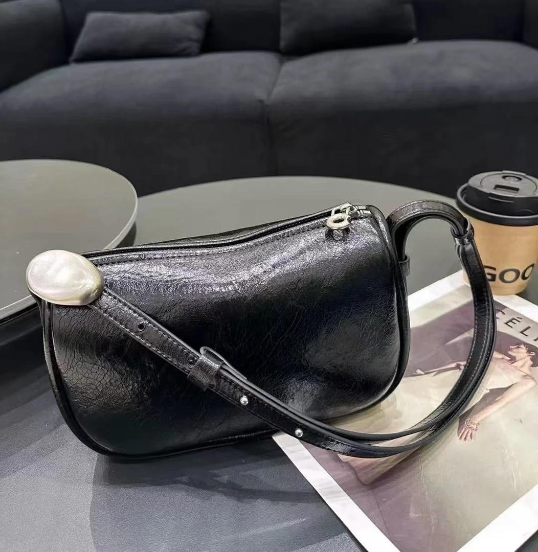 3280 黑色2025新款时尚轻奢单肩双肩包