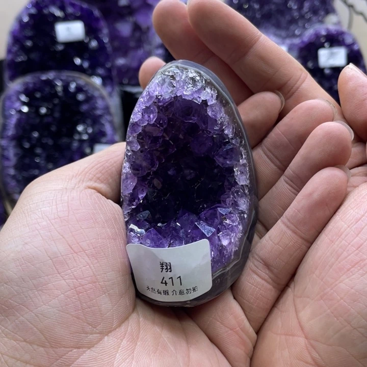未镶嵌大型摆件(非配饰)紫晶…*