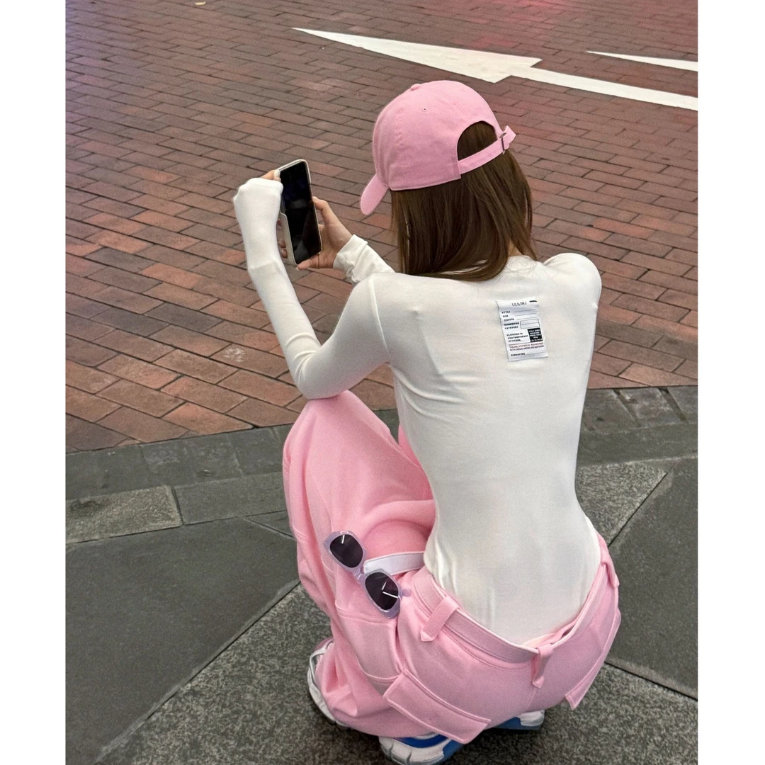 婉君Y【后背标签】秋季休闲百搭修身显瘦长袖打底上衣LWJ25C3T2864