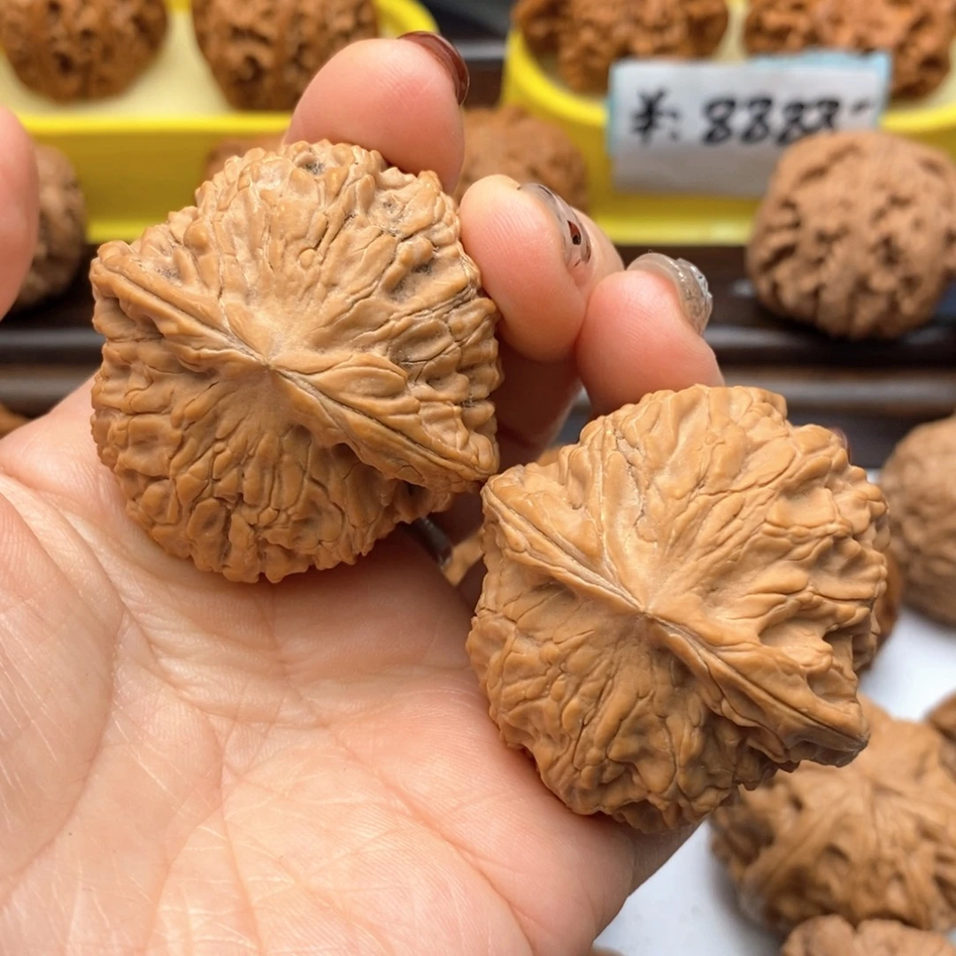 把件文玩核桃44尺玉枕元宝