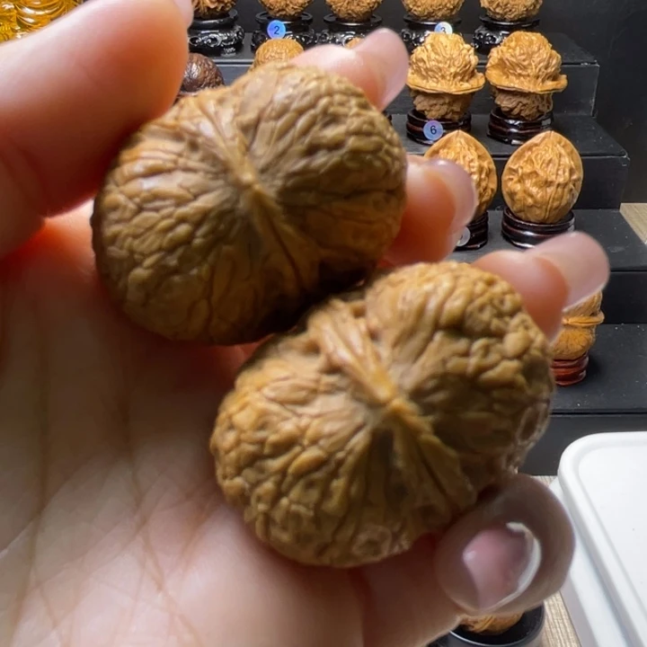 文玩核桃把件花生元宝37尺Y2