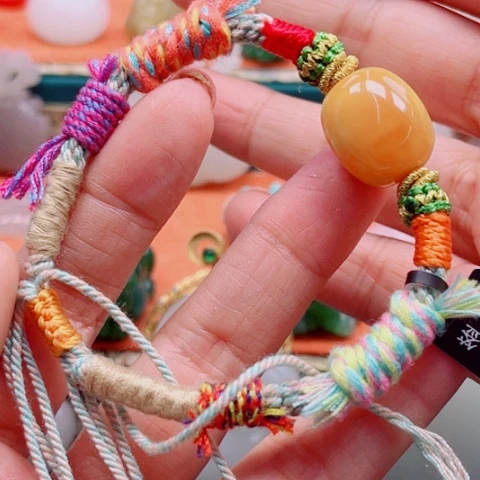 蜜蜡手链未镶嵌多样性发货一件