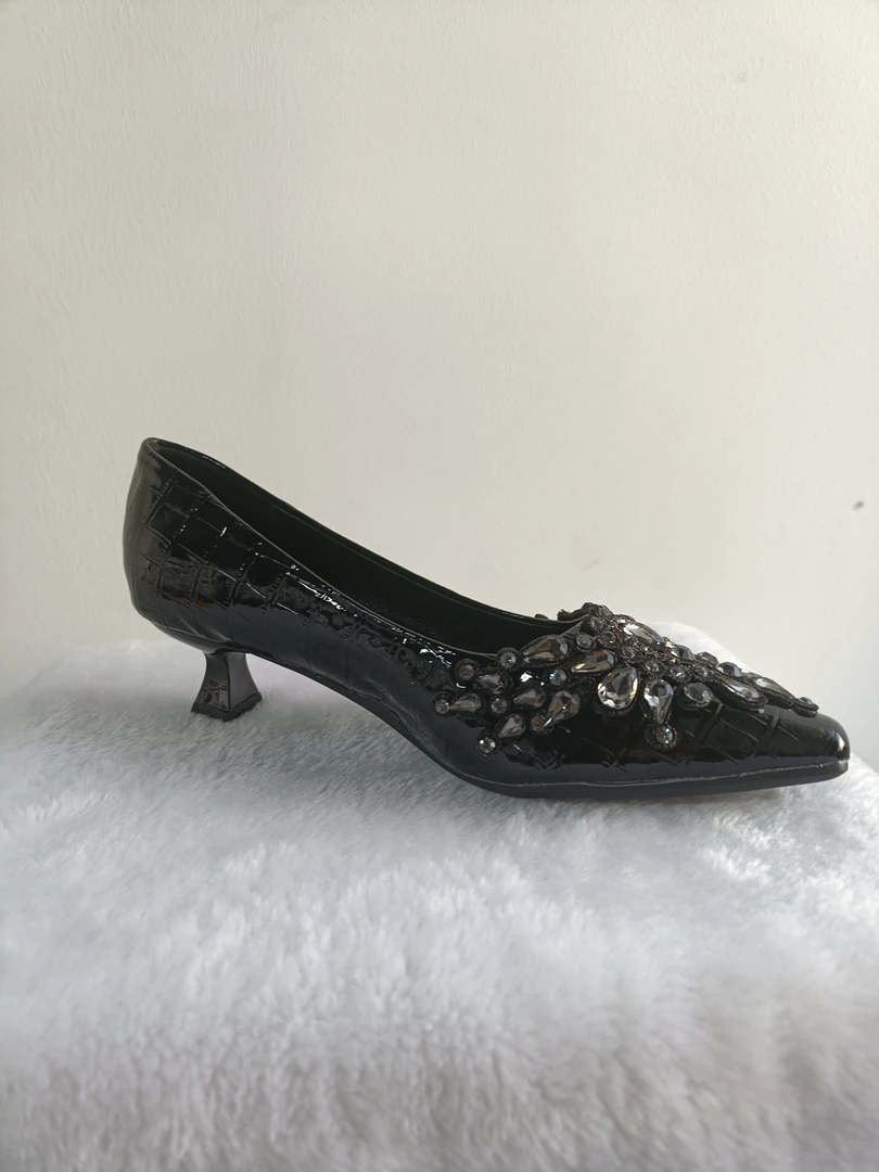 法式复古时尚女高跟鞋