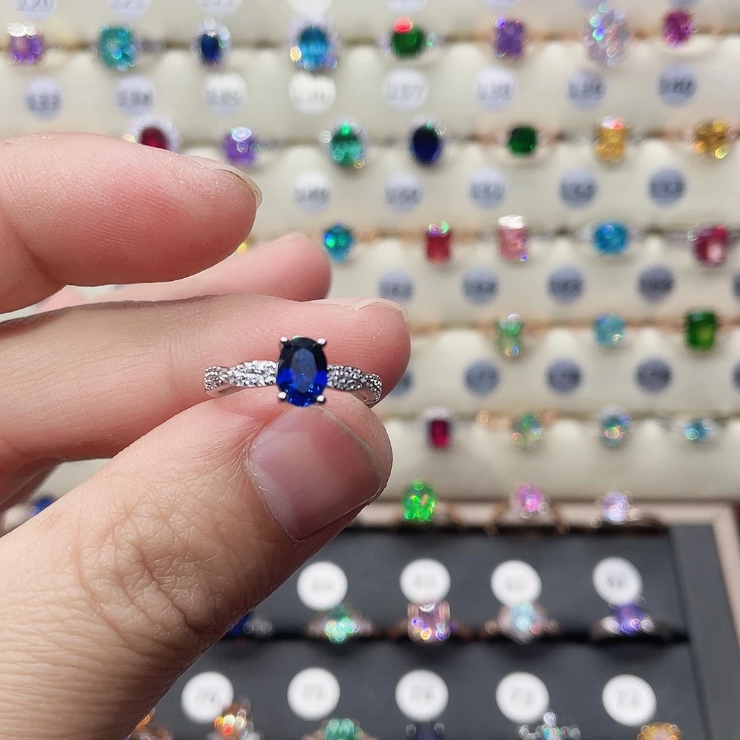 莫桑石非金属10圈戒指