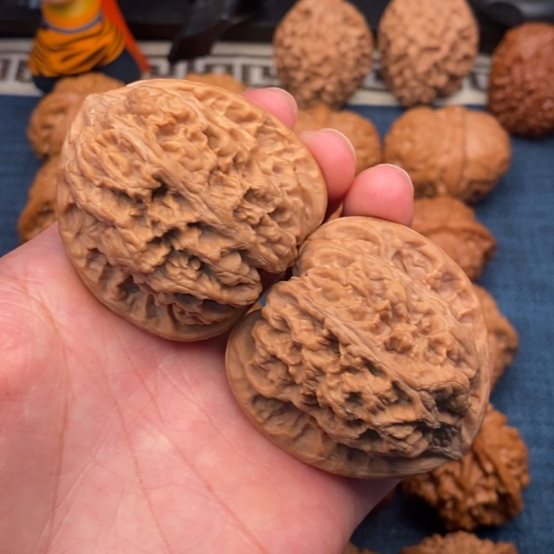 文玩核桃把件红*鸟45全品精品将军