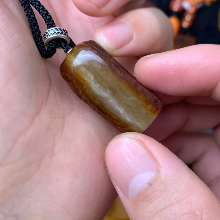 原皮留皮牌子吊坠