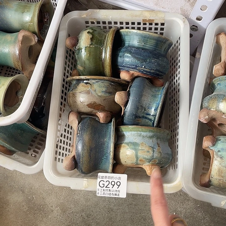 紫砂花盆299 微瑕品口径7厘米左右尺寸