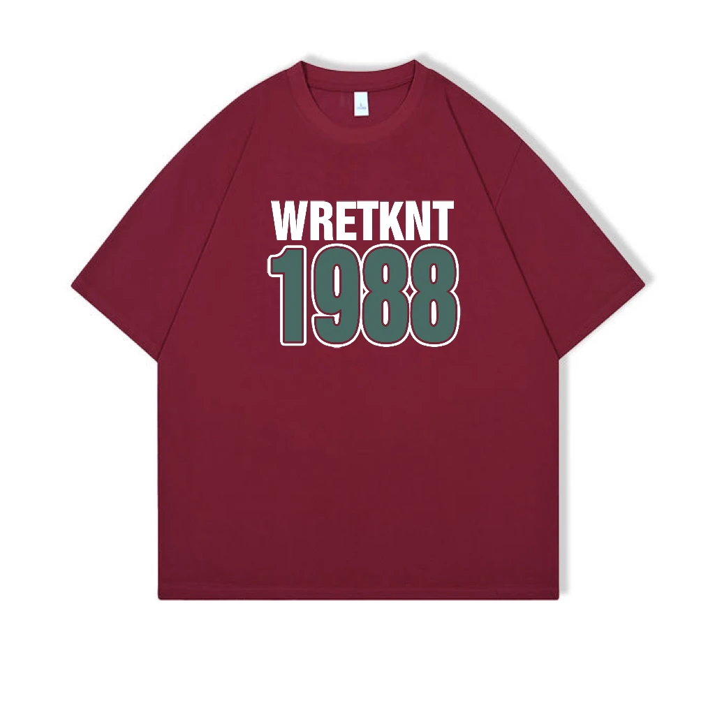 T48#夏季新款韩版设计感小众印花纯棉短袖T恤男女宽松百搭上衣