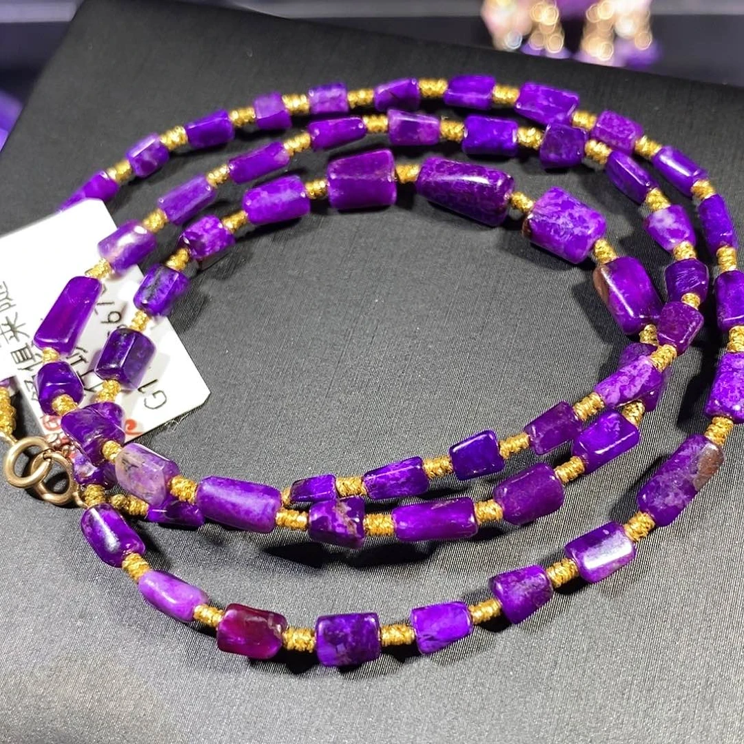 苏纪石（舒俱来）未镶嵌南非舒俱来丝绒随行项链