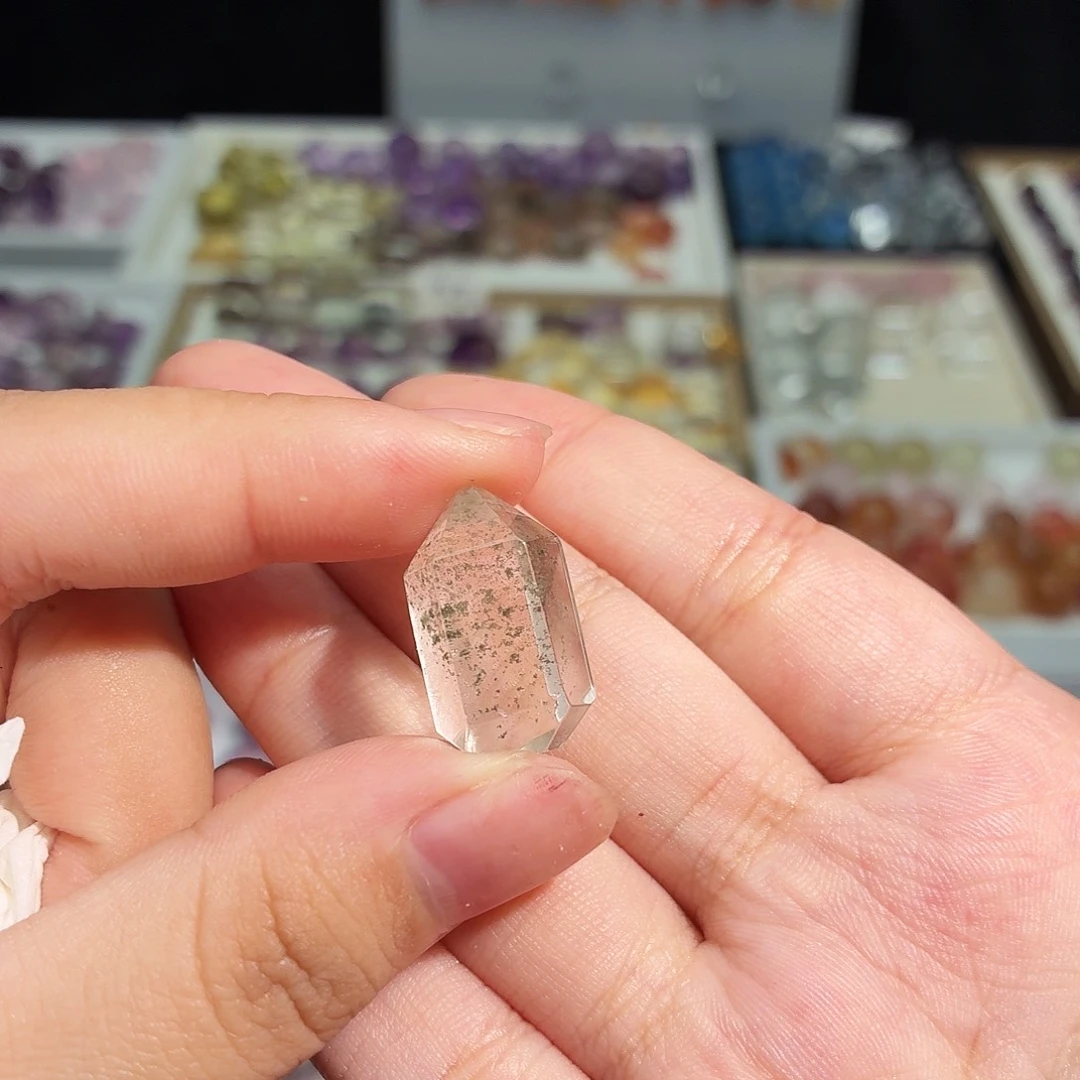 水晶吊坠(不含链)未镶嵌绿幽灵 随形