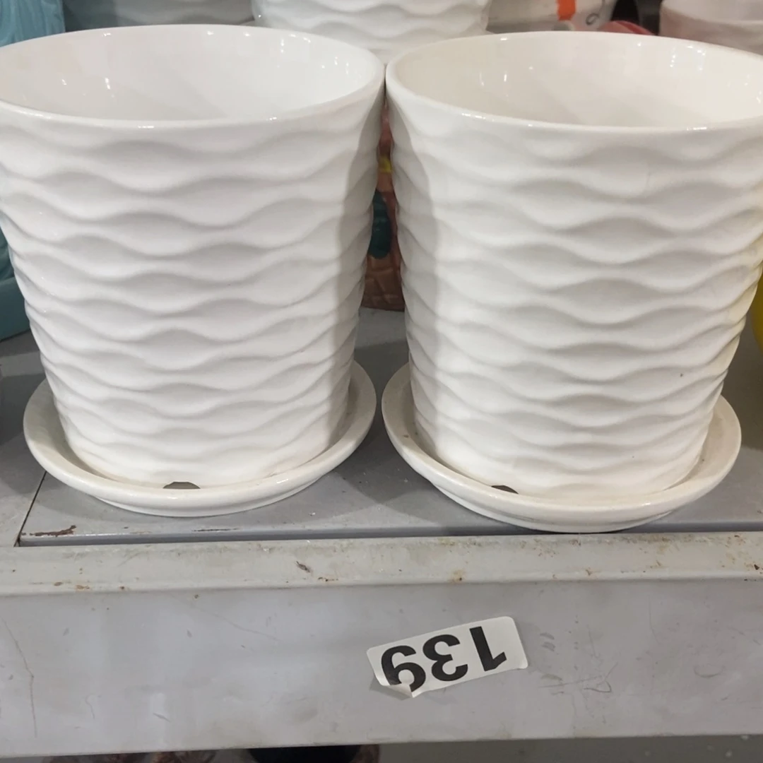 红陶微瑕高温陶瓷花盆