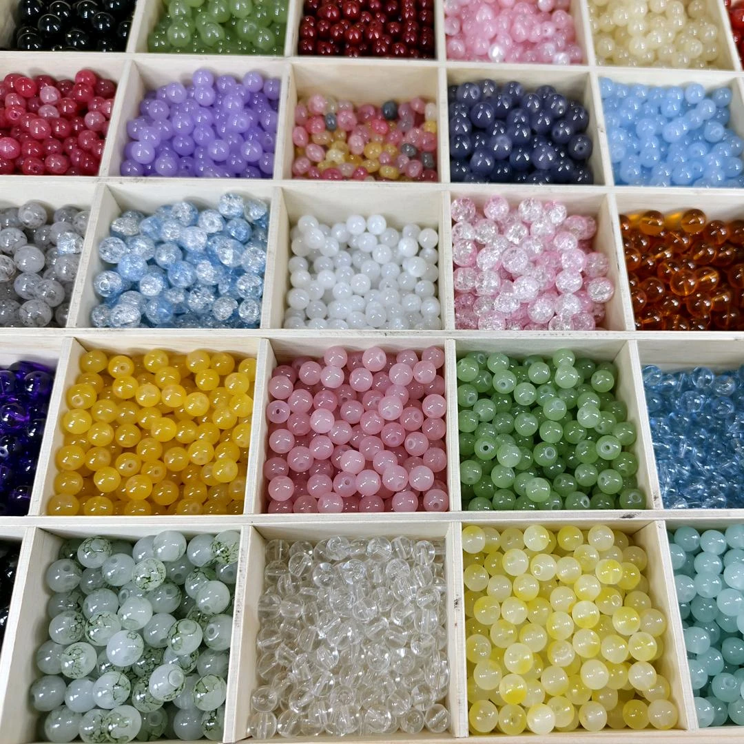 玉石玛瑙水晶菩提散珠DIY自穿手串饰品