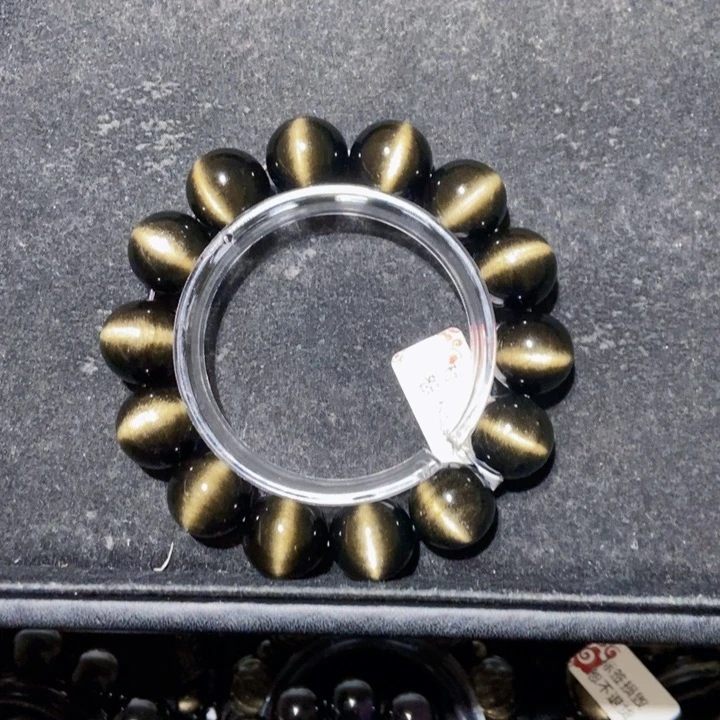 黑曜岩手串未镶嵌好****?