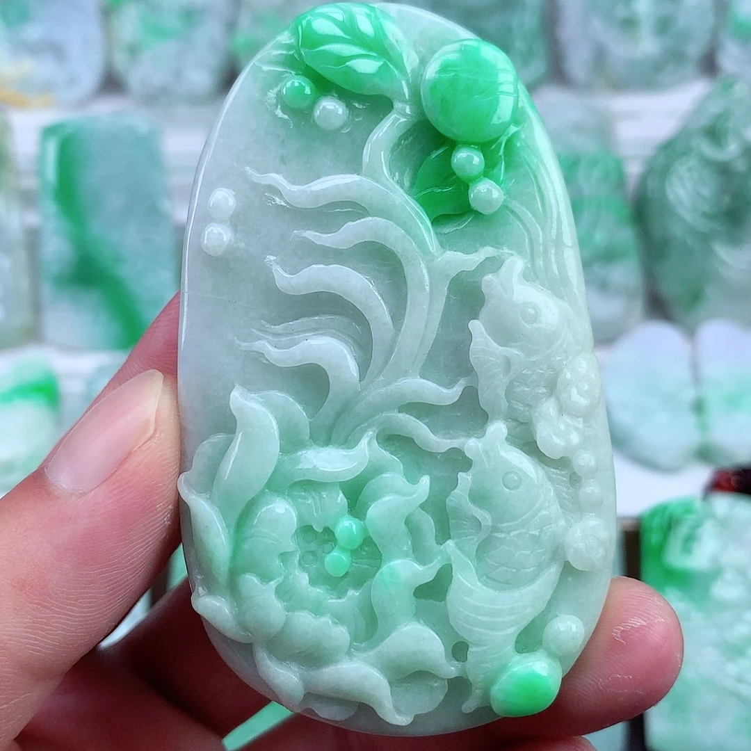翡翠未镶嵌颈饰翡翠吊坠