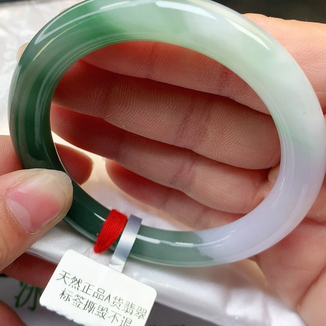 未镶嵌手镯翡翠A货翡翠老坑圆条216号