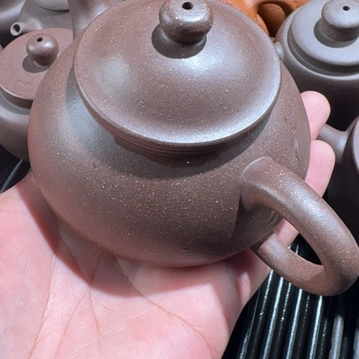 紫砂茶壶皮*丘紫泥那瓢200cc无添加