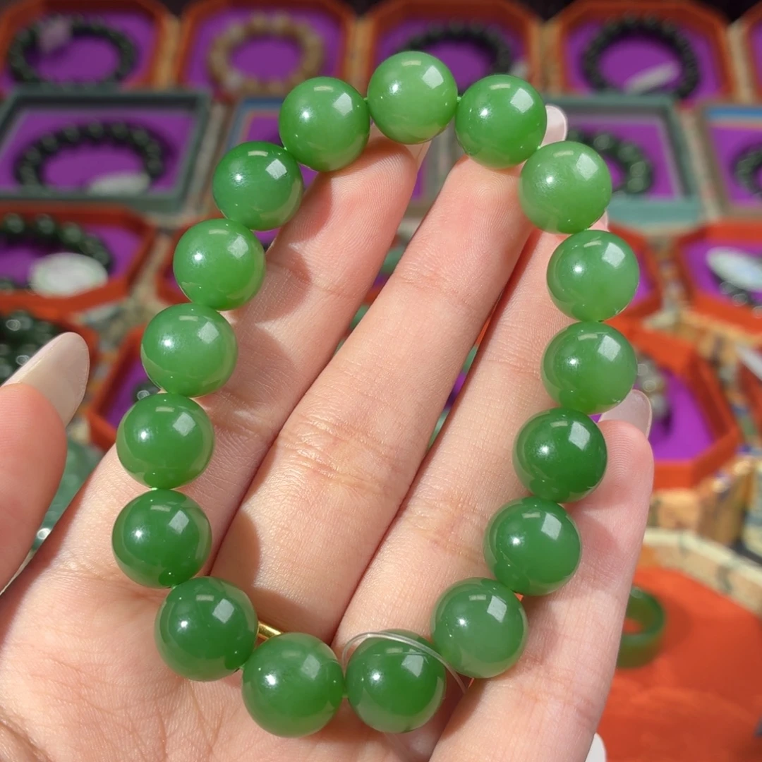 和田玉（碧玉）未镶嵌手链