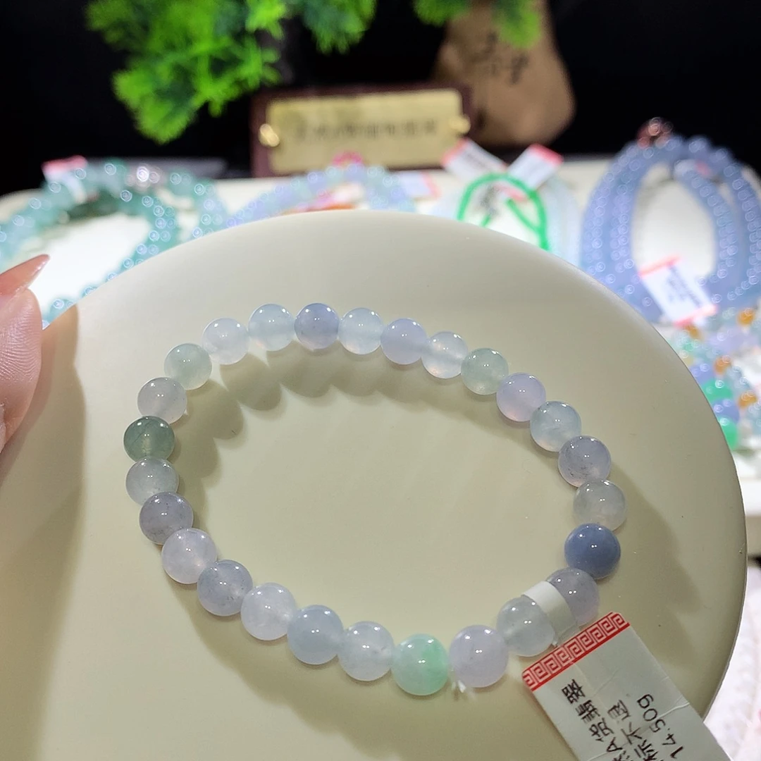 未镶嵌手串翡翠卡7
