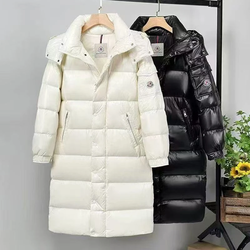 玛雅羽绒服男女同款过膝冬季新款加厚韩版潮流保暖情侣外套