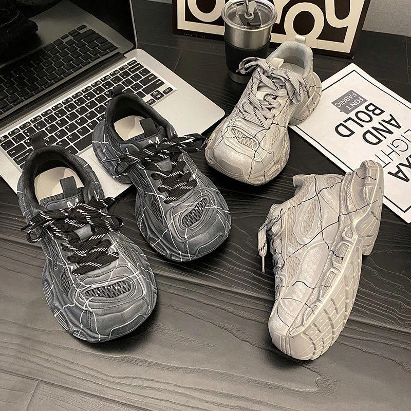 贾不假老爹鞋女款2025新款秋冬美式流行高级小个子厚底休闲运动鞋