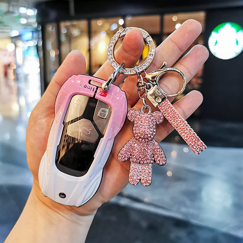 奥迪a6l钥匙套a4la7l车25款q5lq2l壳a3a6a8包q3q7女4etron扣s4tt5