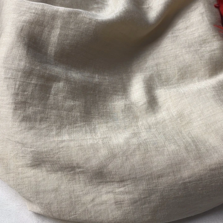 杏色苎麻1米。