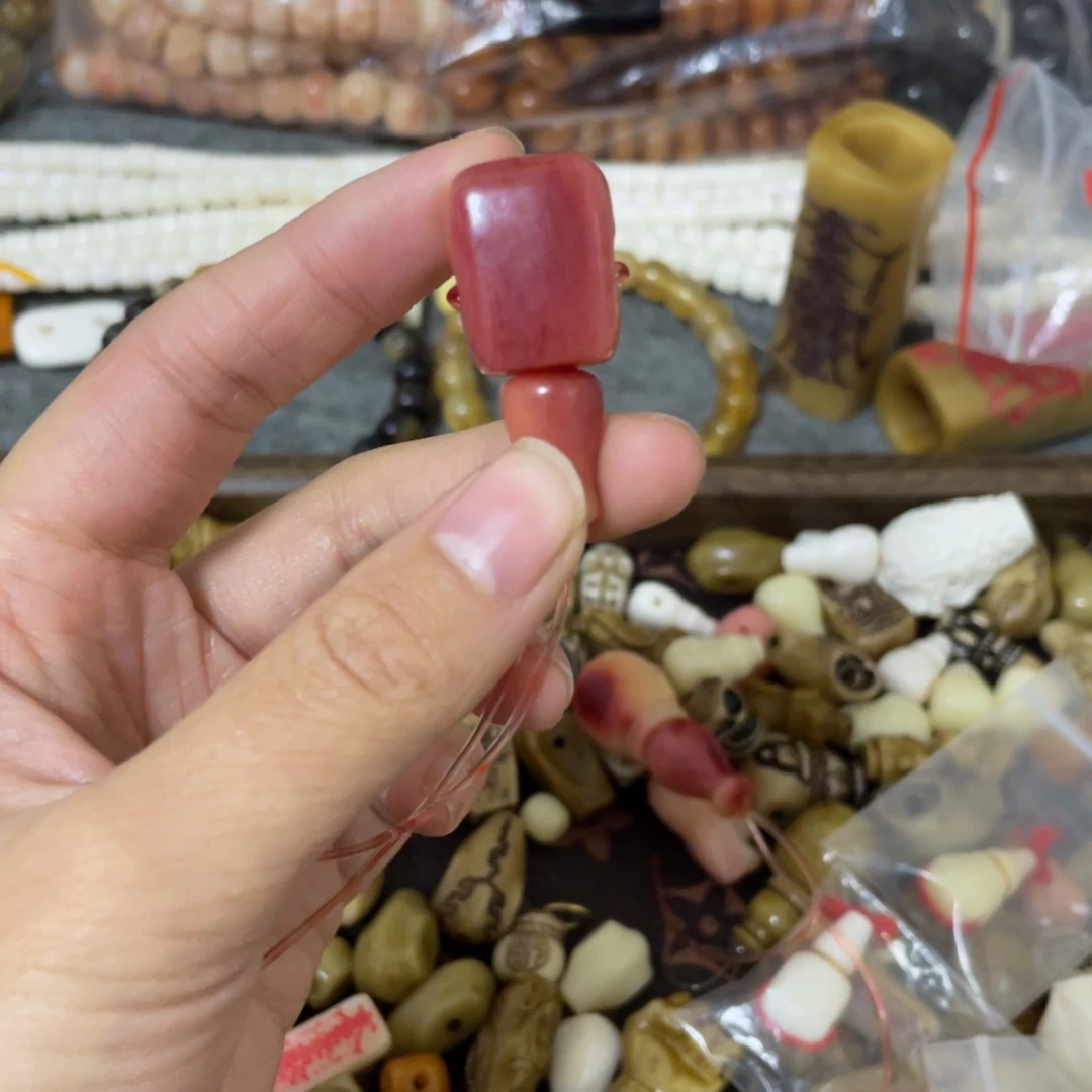 晶***晶驼骨手串/手链分体沁血三通