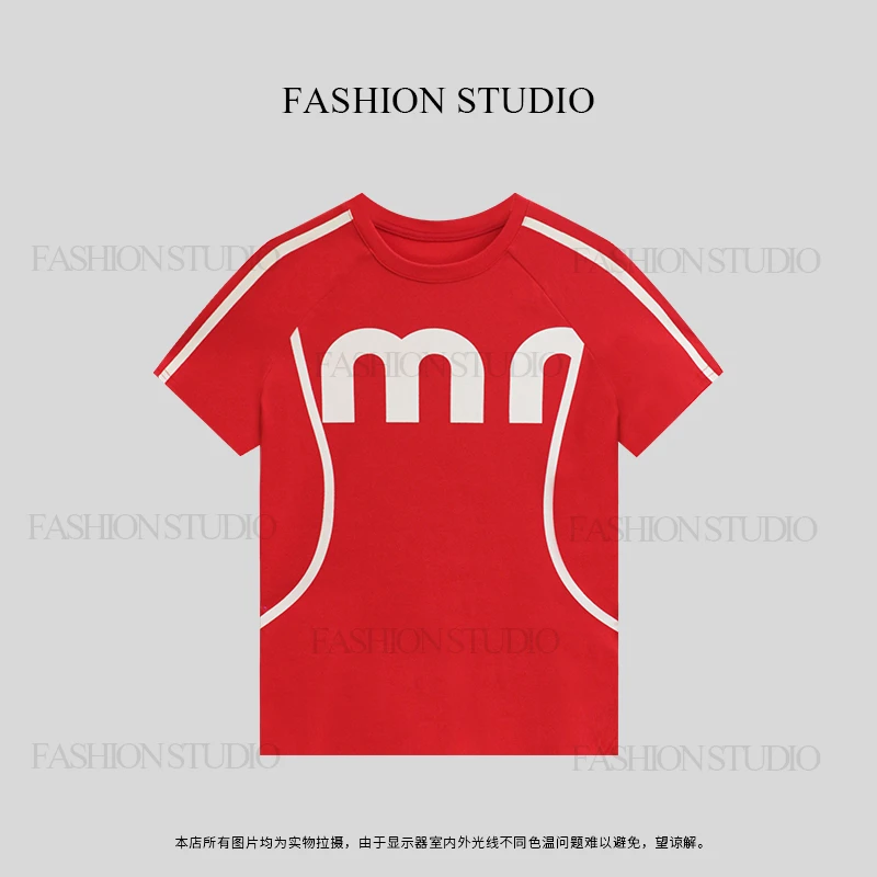 【小米】2025春夏新款百搭时尚T恤简约显瘦短袖上衣145