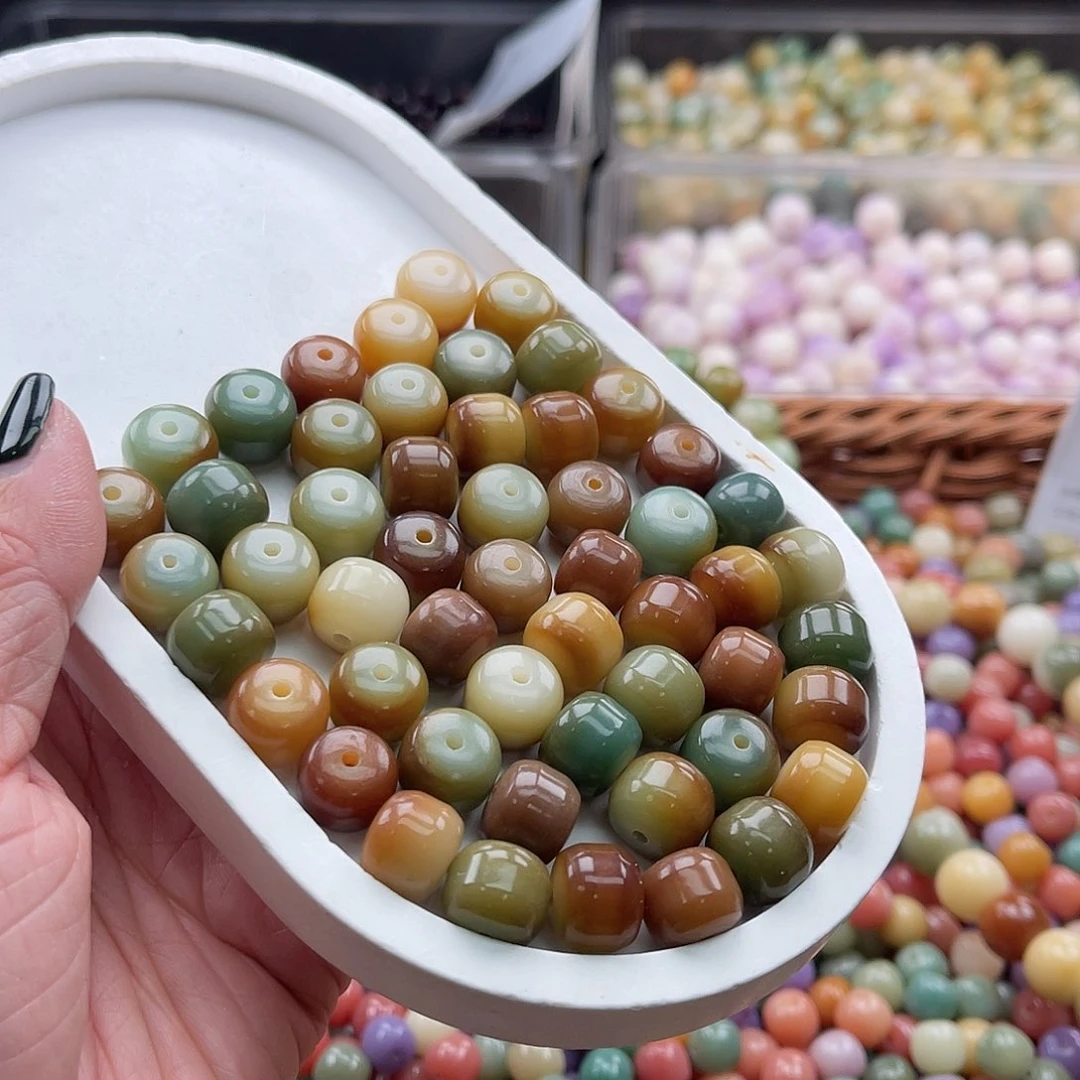 白玉菩提吊坠A/12mm/50颗福利不售后