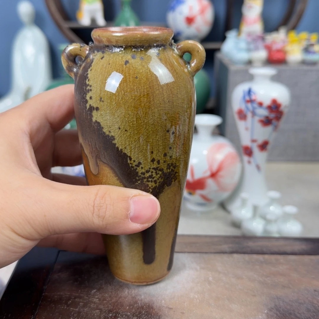 陶瓷手工小花器摆件