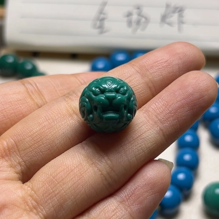 非金属绿色貔貅珠