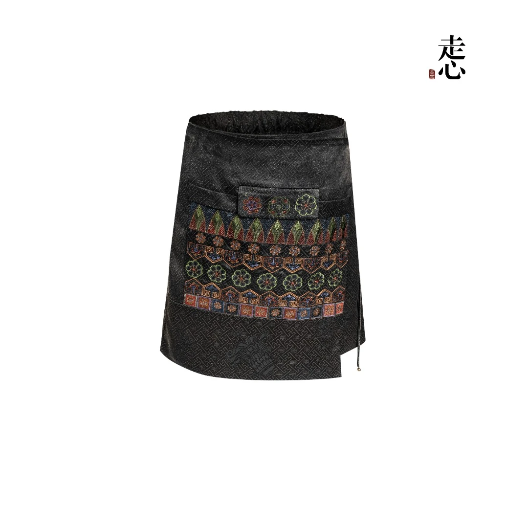 【香云走心】古格王朝青铜系列 围片短裤裤子25Z02501