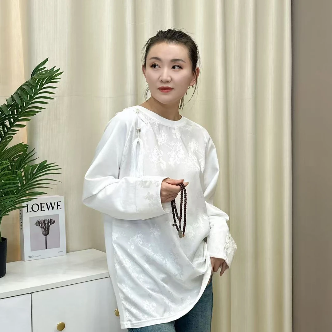 【现货】新中式国风长袖打底衫