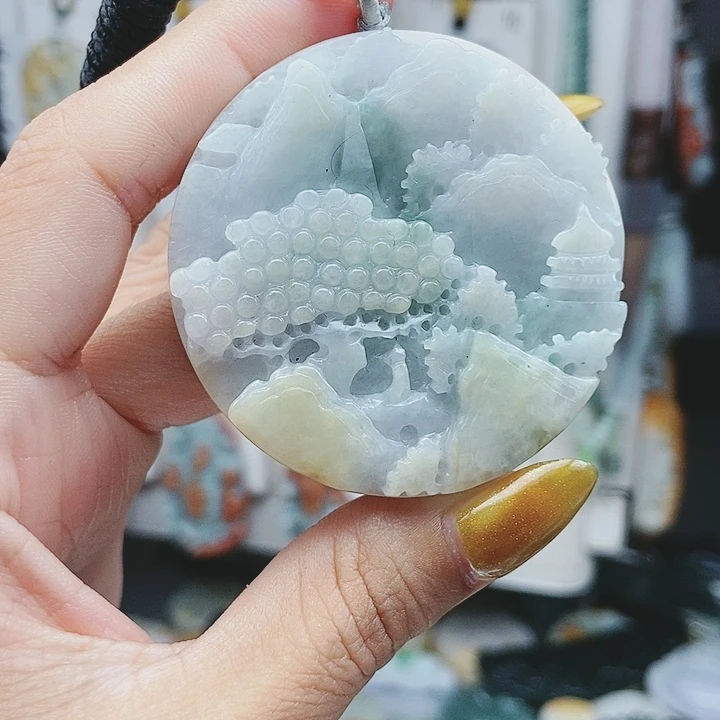 翡翠未镶嵌颈饰翡翠