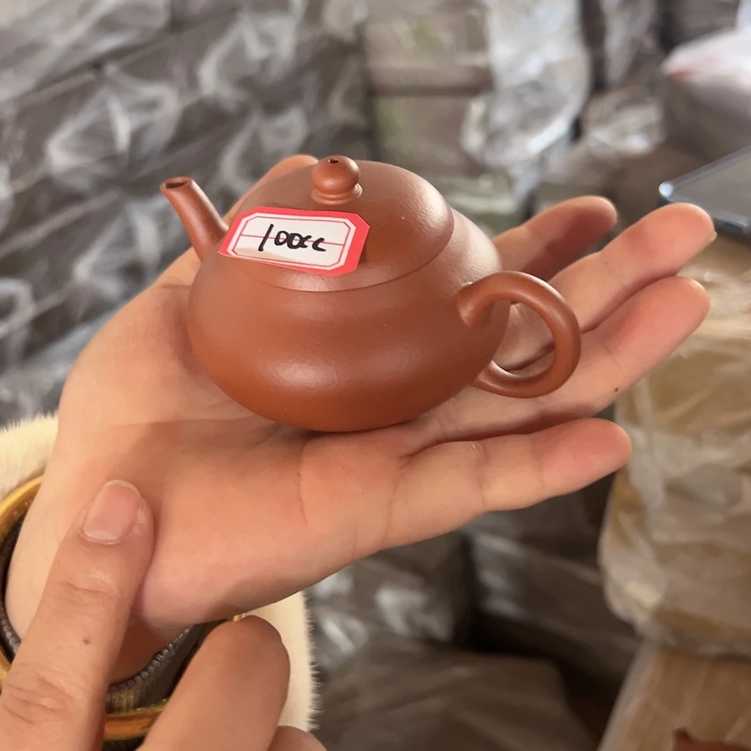 紫砂茶壶黄龙山原矿朱泥100